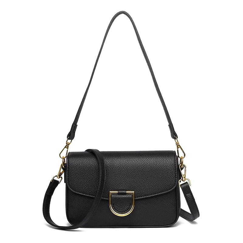Cow Leather Shoulder Crossbody Bag