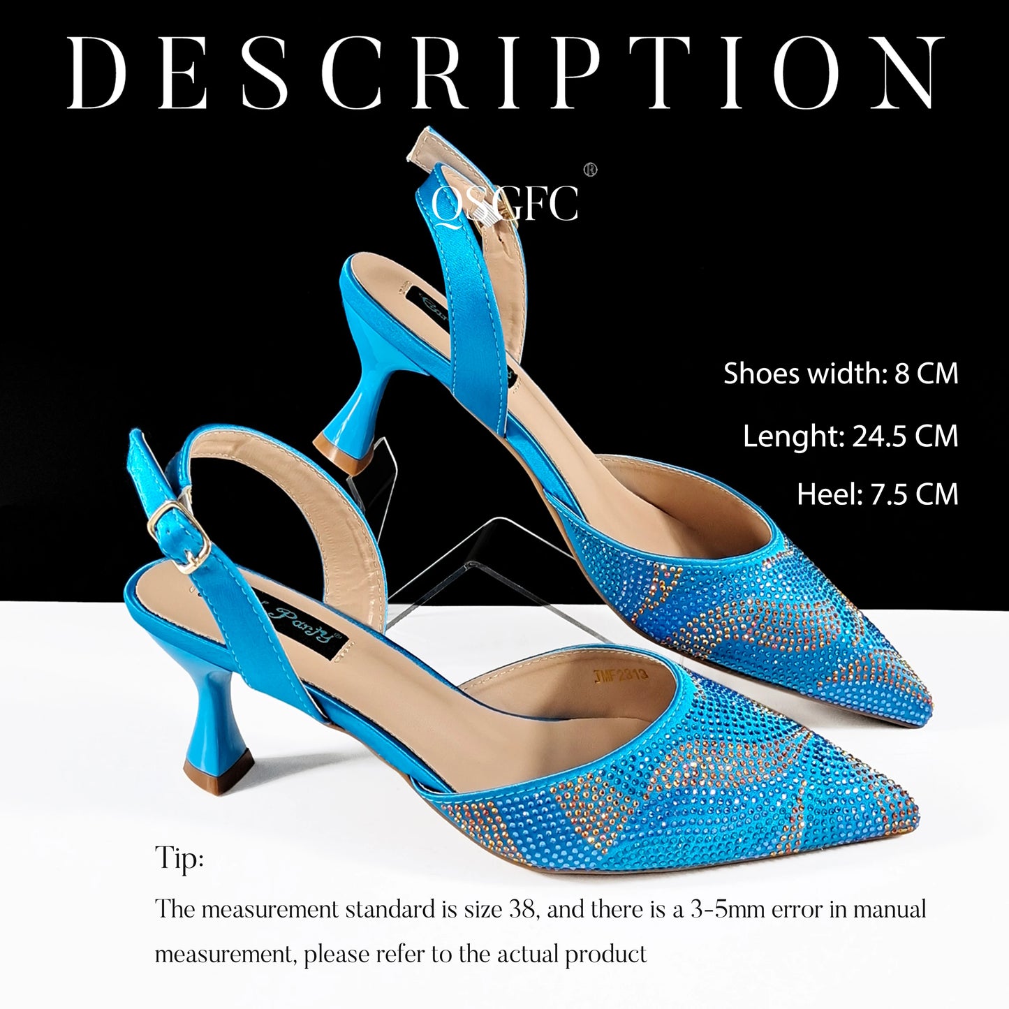 Festive Elegance: Spot Goods Fashionable shoes and bags in Europe and America Office Ladeis Shoes And Bag for Special Occasions