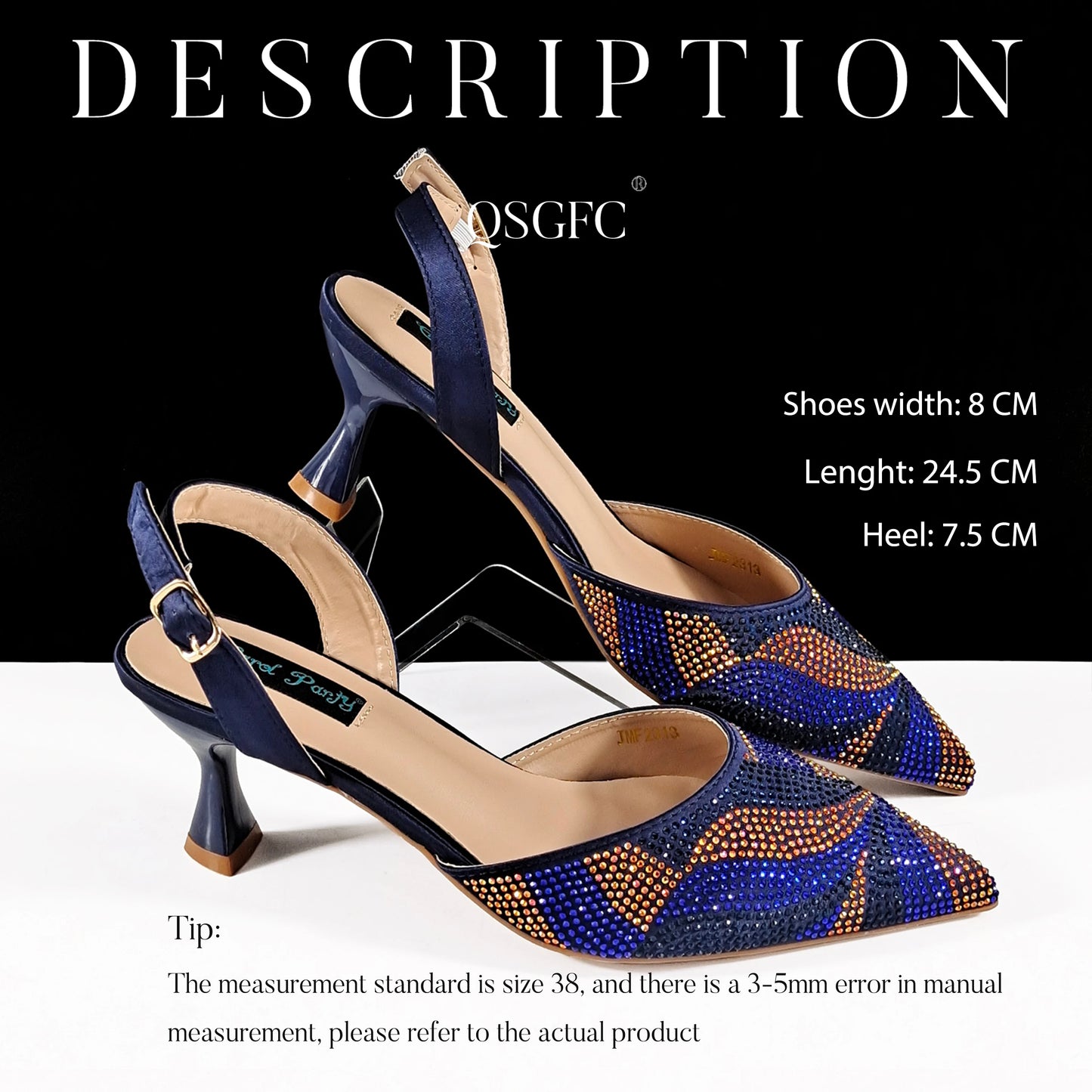Festive Elegance: Spot Goods Fashionable shoes and bags in Europe and America Office Ladeis Shoes And Bag for Special Occasions