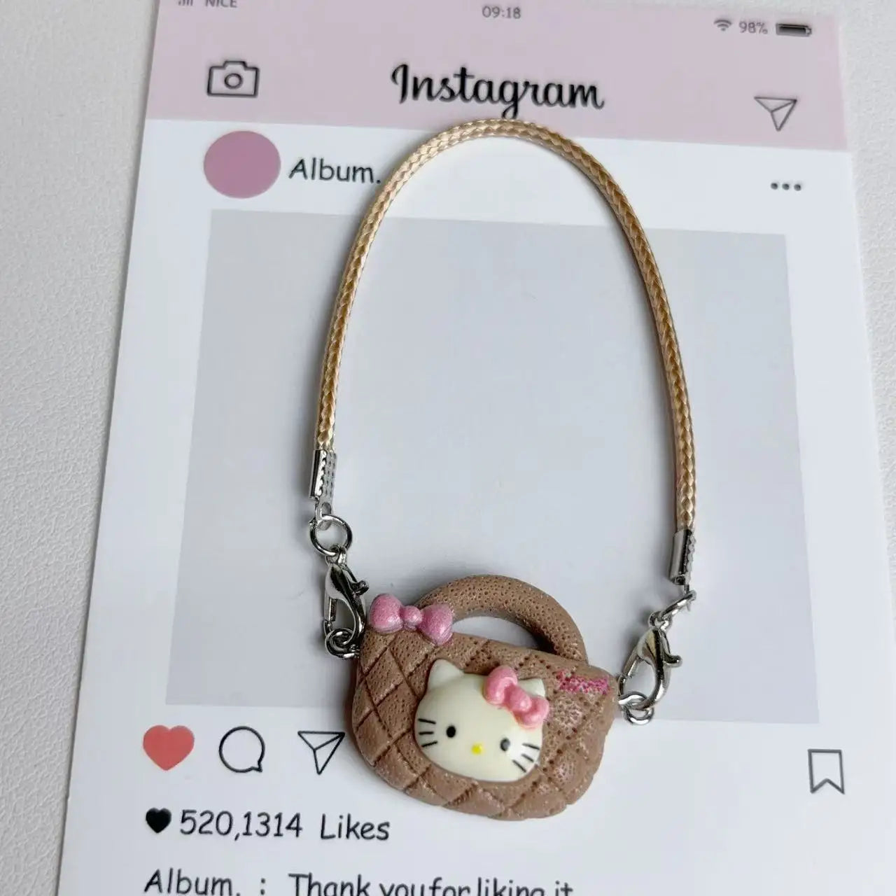 Doll Accessory Shoulder Bags for 17cm Doll Mini DIY Mobile Kittys Cat Bag Keychain Toy Dollhouse Hanging Accessories Dollhouse
