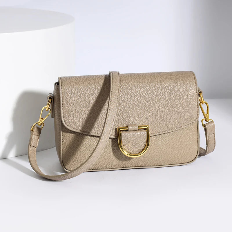 Cow Leather Shoulder Crossbody Bag