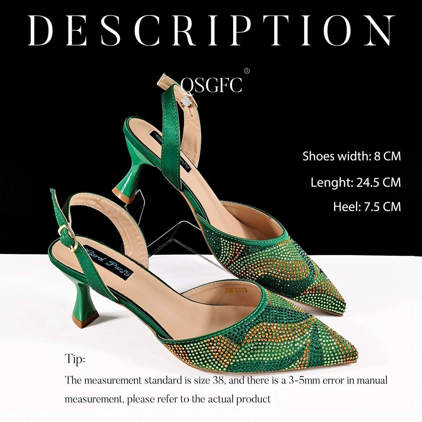 Festive Elegance: Spot Goods Fashionable shoes and bags in Europe and America Office Ladeis Shoes And Bag for Special Occasions