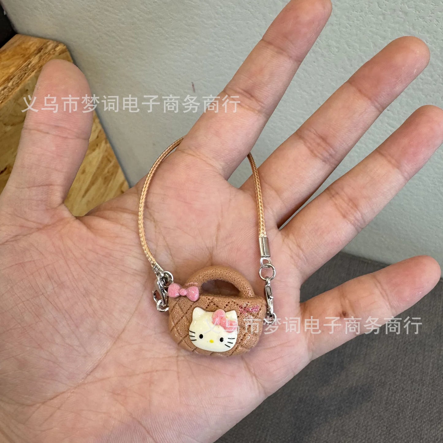 Doll Accessory Shoulder Bags for 17cm Doll Mini DIY Mobile Kittys Cat Bag Keychain Toy Dollhouse Hanging Accessories Dollhouse
