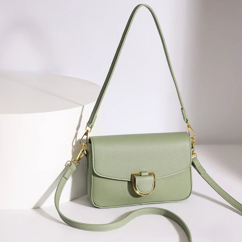 Cow Leather Shoulder Crossbody Bag