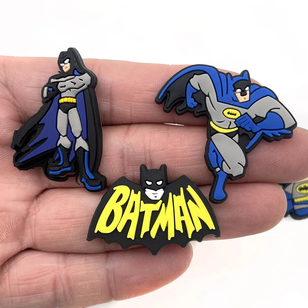 9Pcs Marvel Series Shoe Charms For Shoe Key Chain Sandals Beach Bags, PVC DIY Shoe Decorations Accessories Shoes Pin