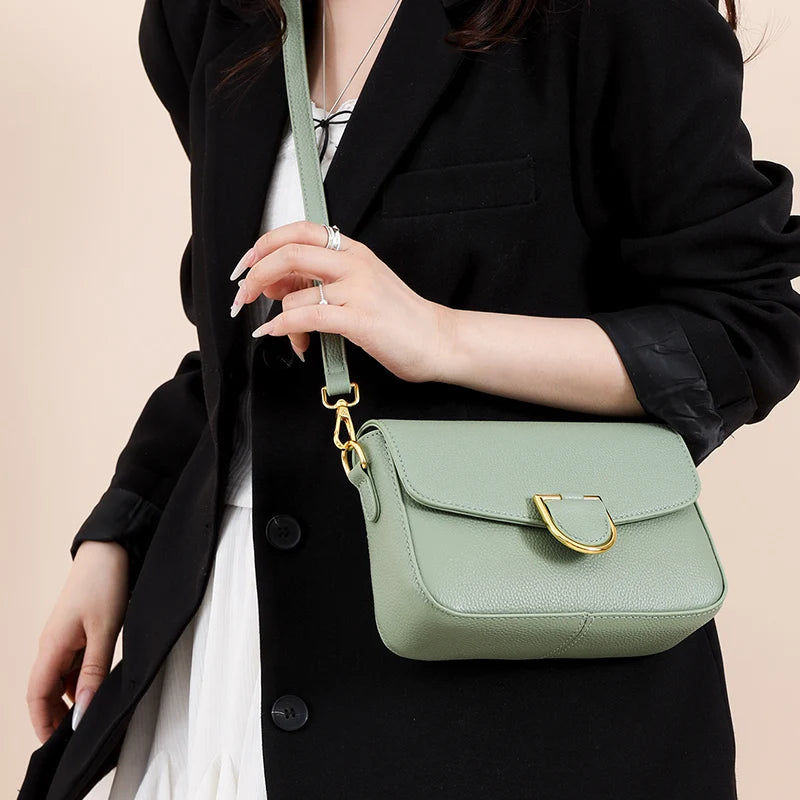 Cow Leather Shoulder Crossbody Bag