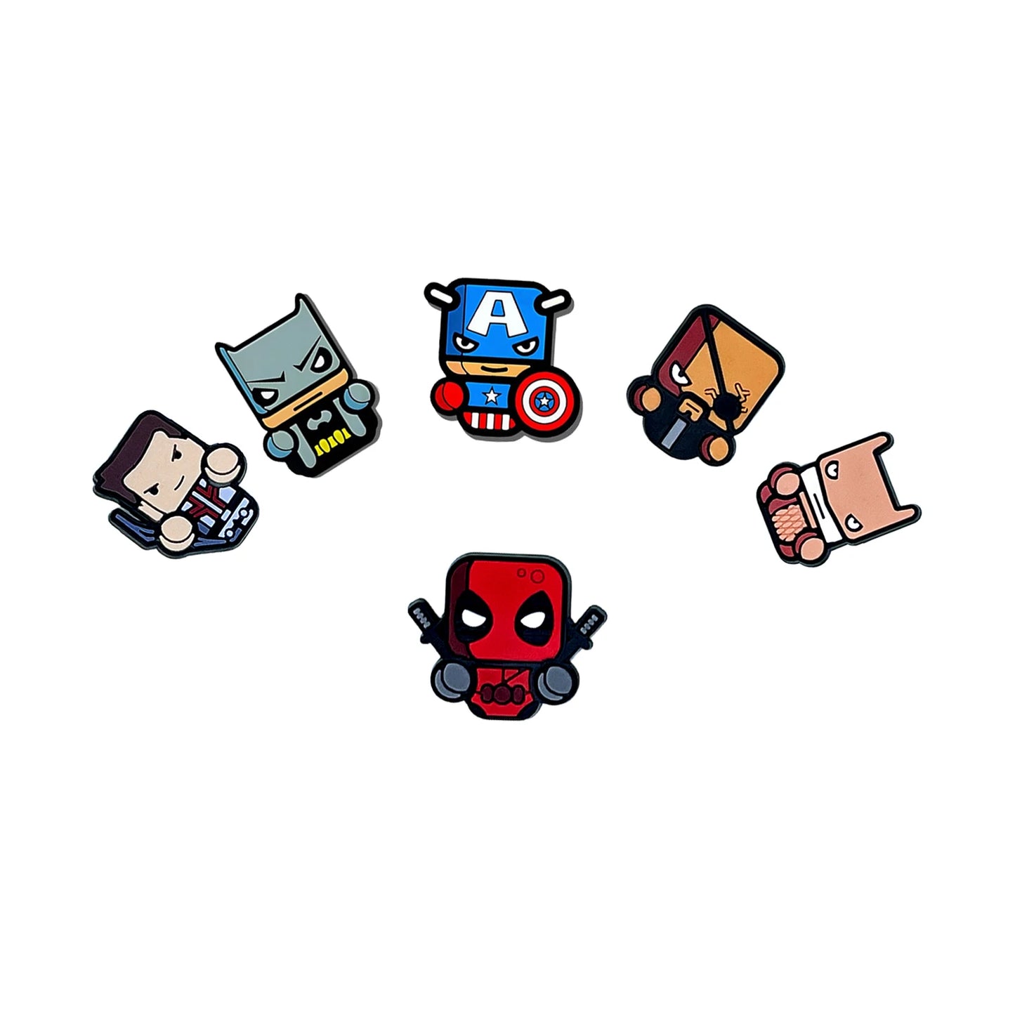 Random 10-50Pcs Marvel Series Shoe Charms For Key Chain Sandals Beach Bags, DIY Shoe Decorations Accessories Shoes Pins