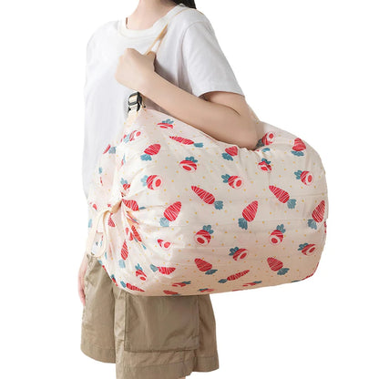 Foldable Shopping Bag Waterproof Travel Portable Storage Bag Beach Bag Supermarket Grocery Shopping Bag