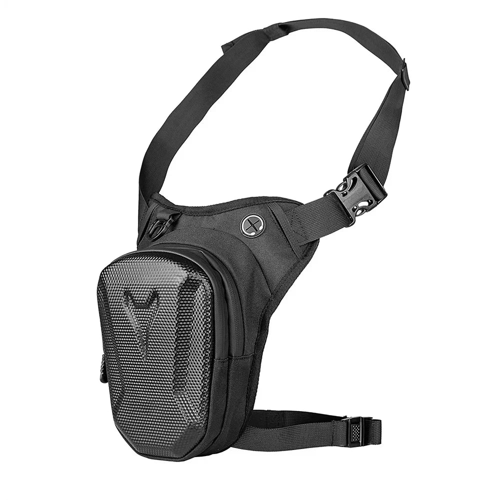 Motorcycle Leg Side Bag EVA Hard Shell Outdoor Casual Waist Bags Motorbike Mobile Phone Purse Hip Bum Pack