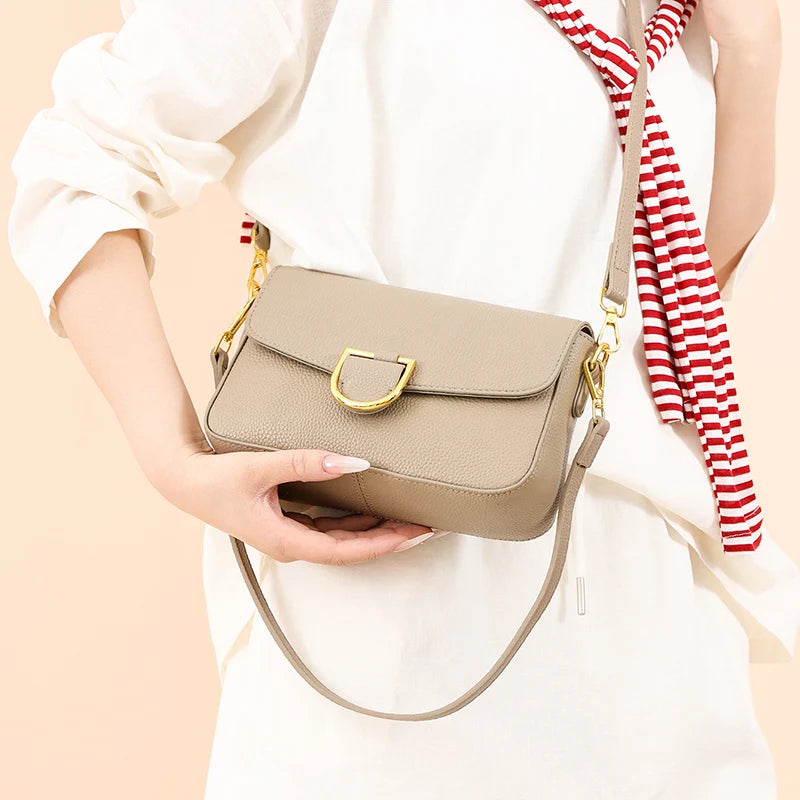 Cow Leather Shoulder Crossbody Bag
