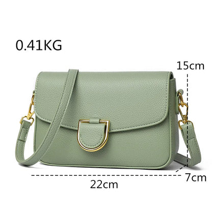 Cow Leather Shoulder Crossbody Bag
