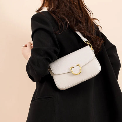 Cow Leather Shoulder Crossbody Bag