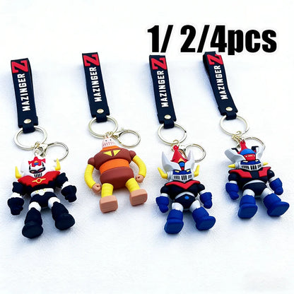 New Cartoon Teletubbies Flocking Keychain Anime For Children Teletubbies Toy Bags Keychain Birthday Gift Car Phone Pendent