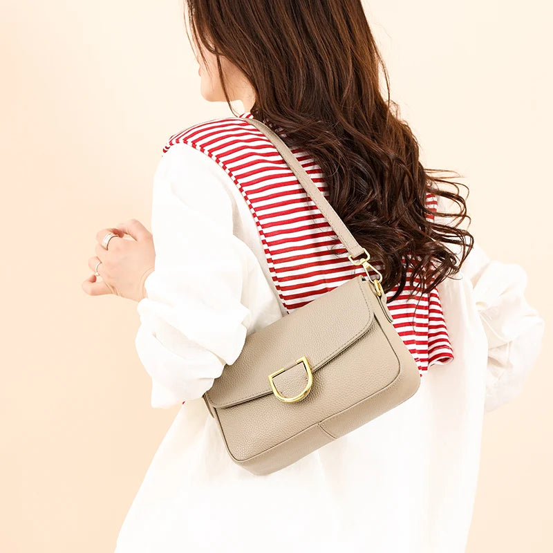 Cow Leather Shoulder Crossbody Bag