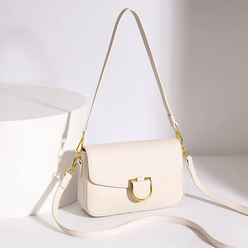 Cow Leather Shoulder Crossbody Bag